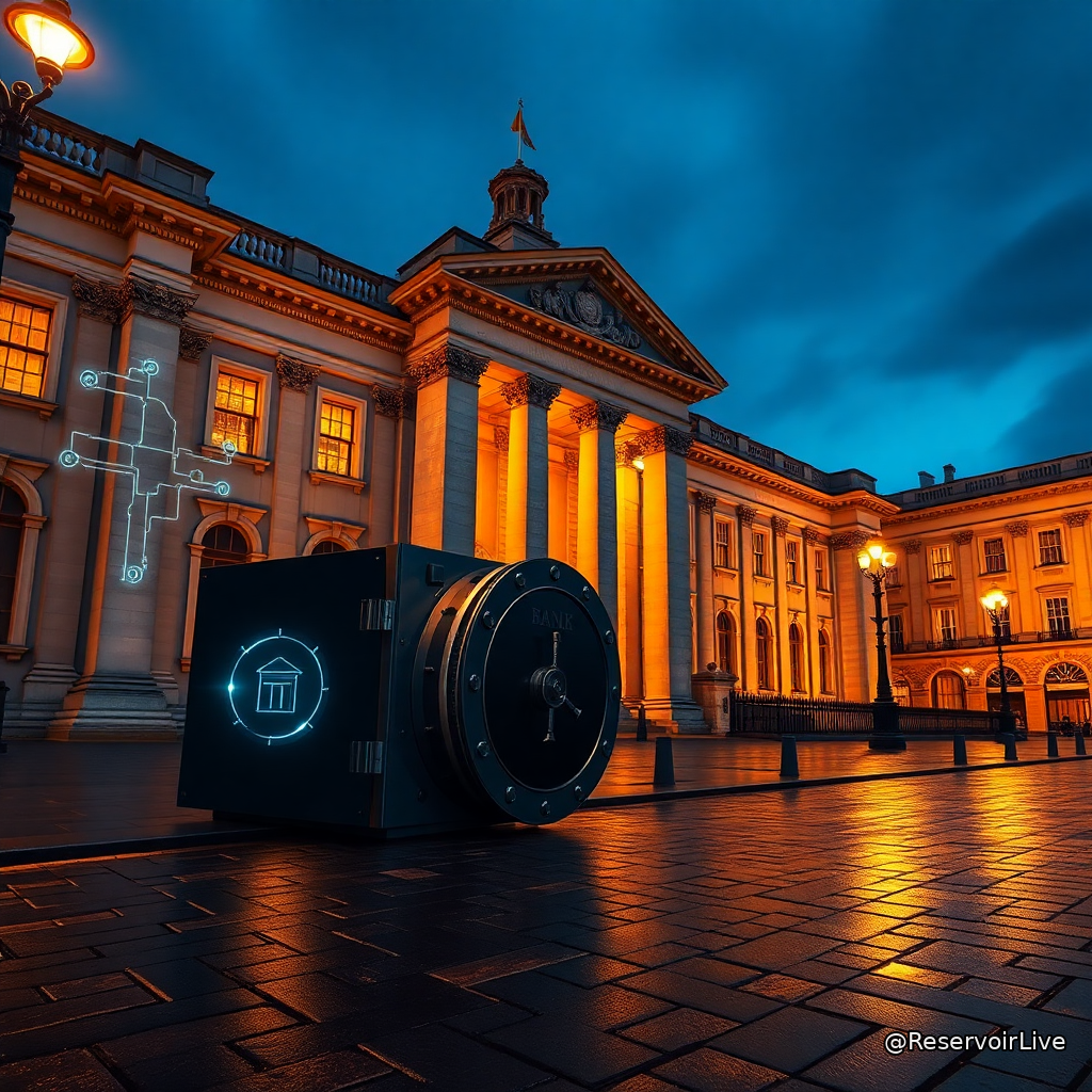 Palais de Westminster représentant le Parlement britannique et débat sur la régulation des cryptomonnaies