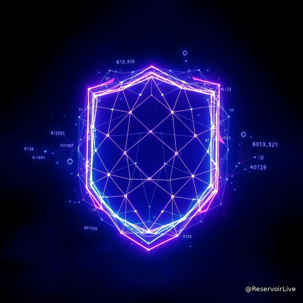 Illustration conceptuelle de l'upgrade Ironwood de Zcash avec symbolique de cryptographie et protection quantique