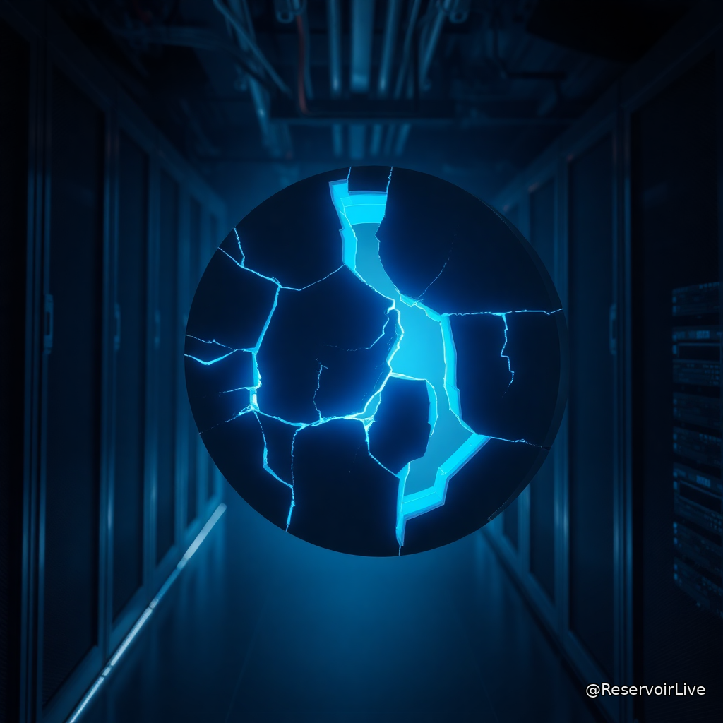 Schéma illustrant une faille off-chain dans l'infrastructure d'un protocole DeFi, distinguant les smart contracts on-chain des composants décentralisés externes