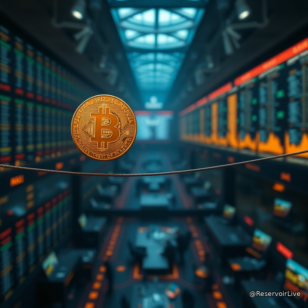 Graphique du prix du Bitcoin approchant 65 000 dollars avec indicateurs de flux ETF et rendements obligataires