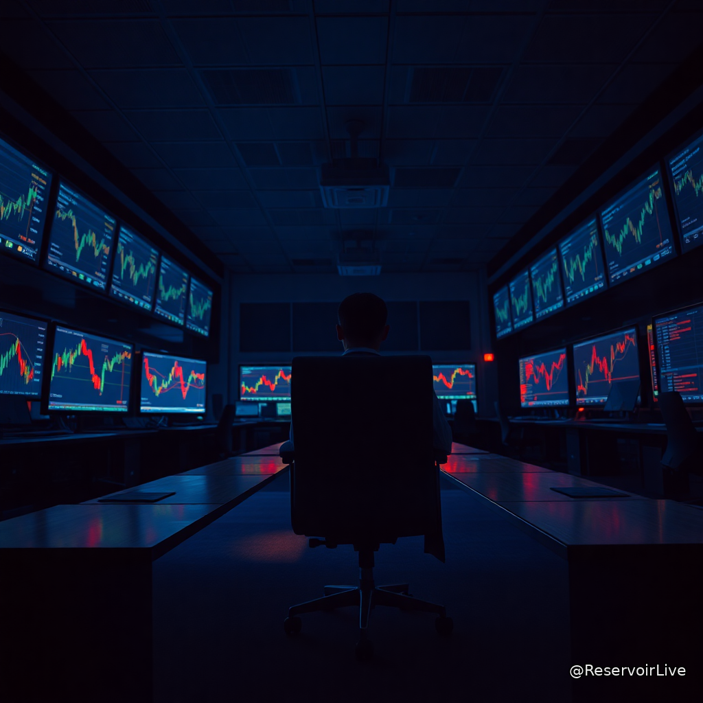 Logo BitMEX avec graphique en baisse symbolisant le déclin d'activité et l'échec de la vente de la plateforme