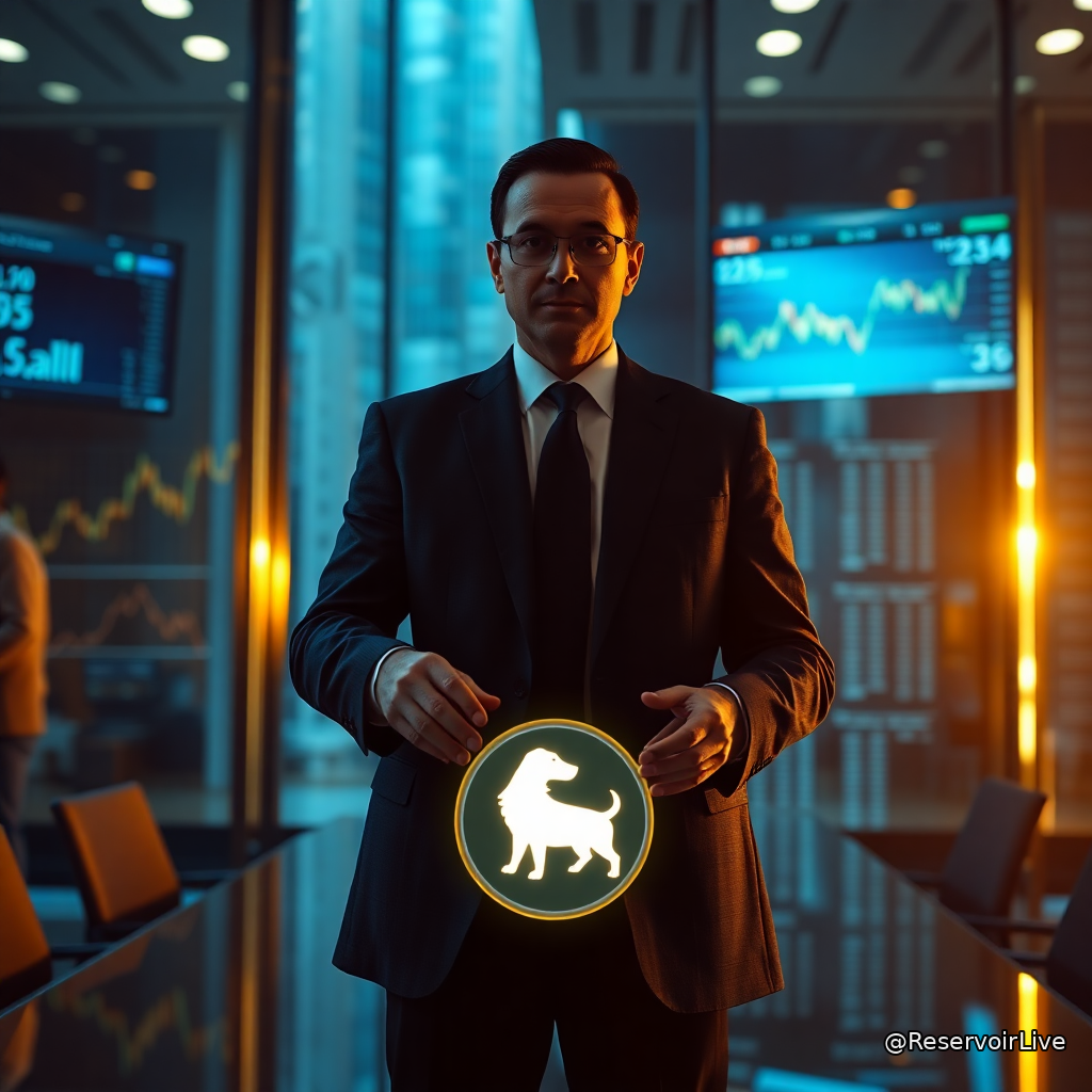 Graphique montrant l'intégration des memecoins par T. Rowe Price dans son ETF crypto avec logos de gestionnaires d'actifs