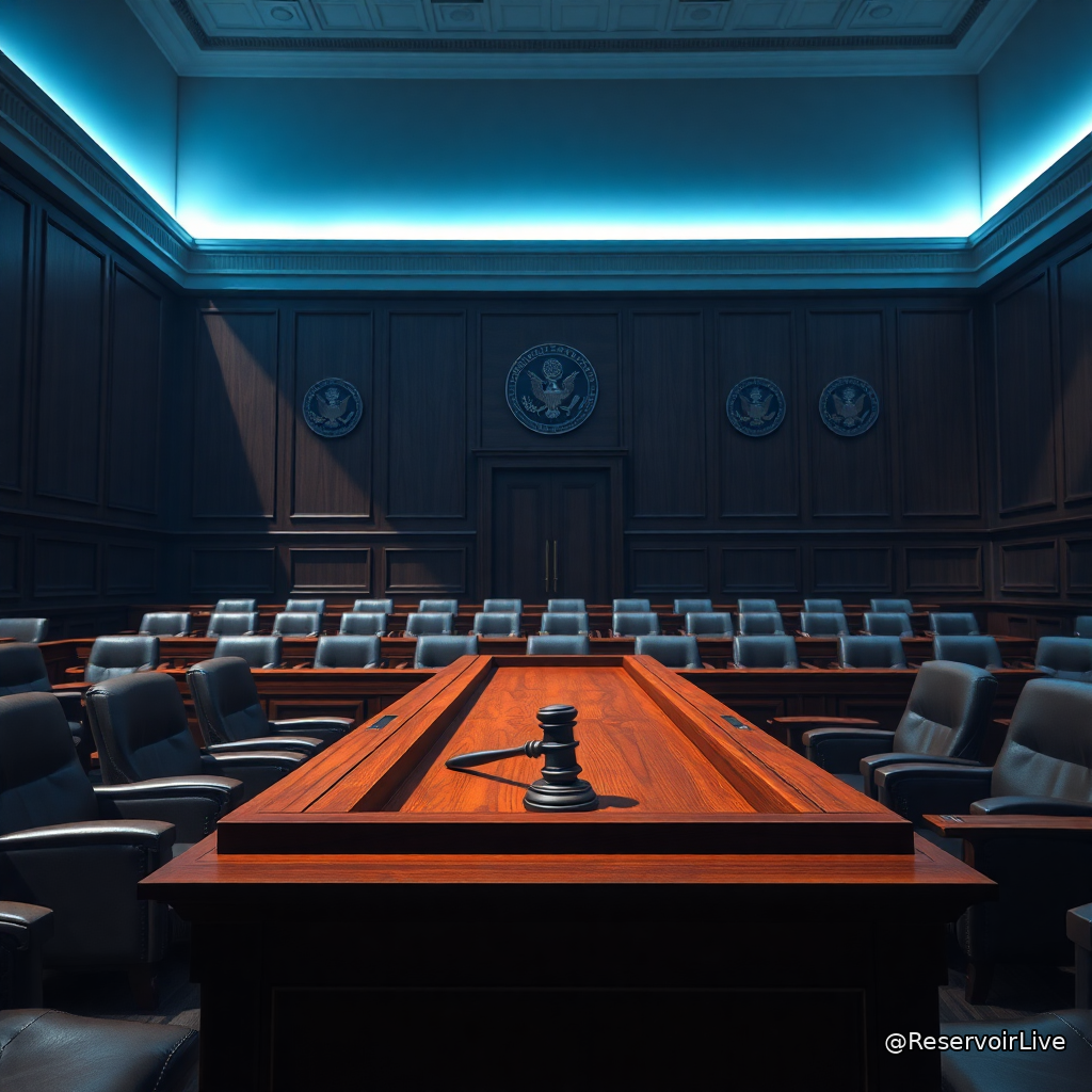 Logo SEC avec symbole crypto en arrière-plan, représentant l'incertitude réglementaire américaine