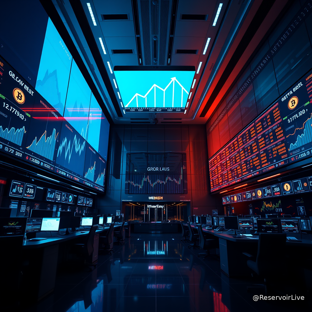 Graphique montrant l'évolution du Bitcoin et Ethereum avec le logo de Cboe et de la SEC