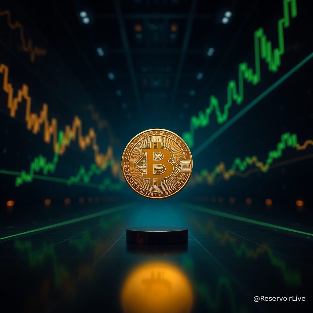 Graphique du prix de Bitcoin montrant son plus grand gain hebdomadaire en dollars, avec hausse verte et tendance haussière