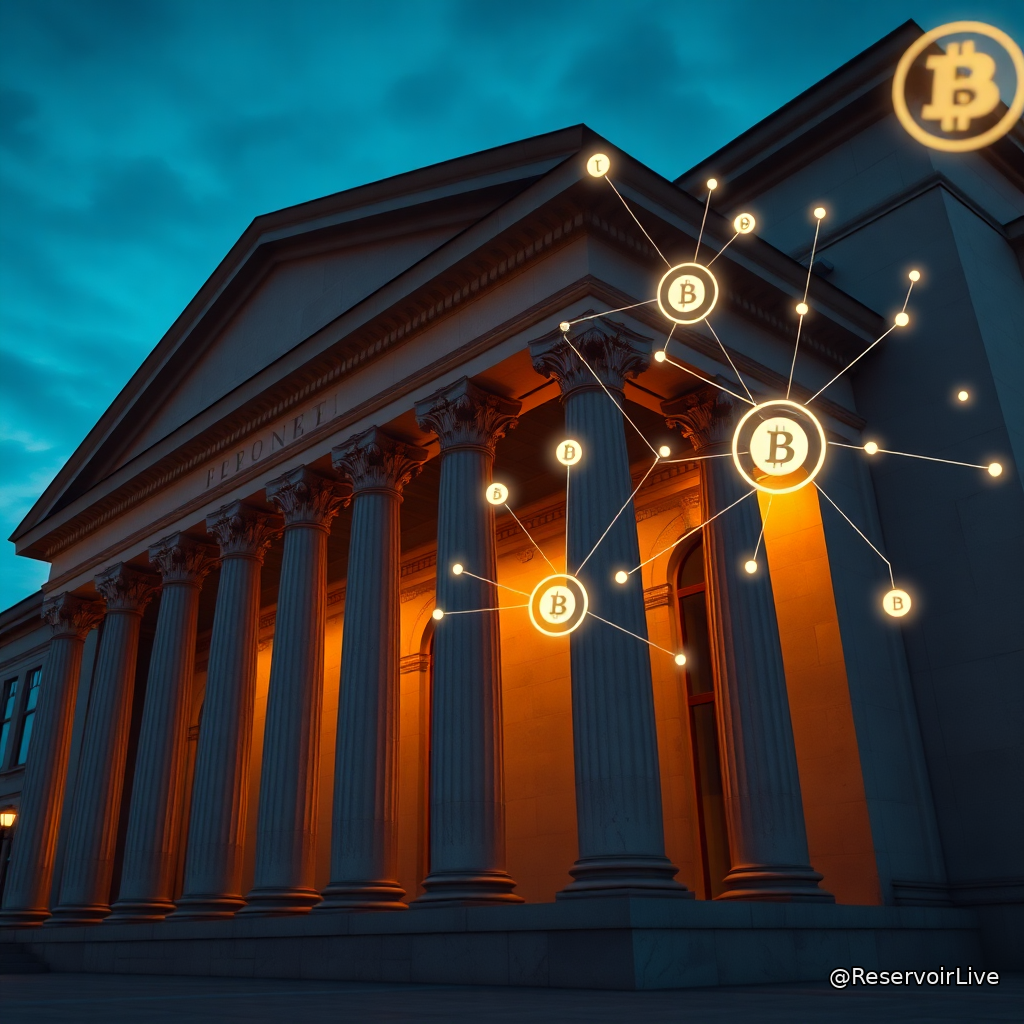 Illustration représentant l'impact des dépôts tokenisés sur le système bancaire américain