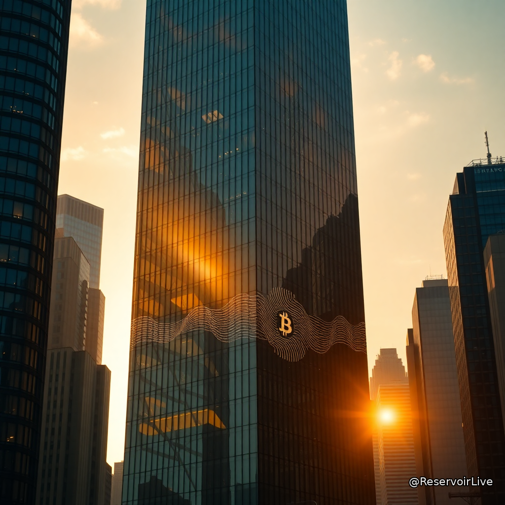 Logo Evernorth avec illustration du symbole Nasdaq et représentation du jeton XRP
