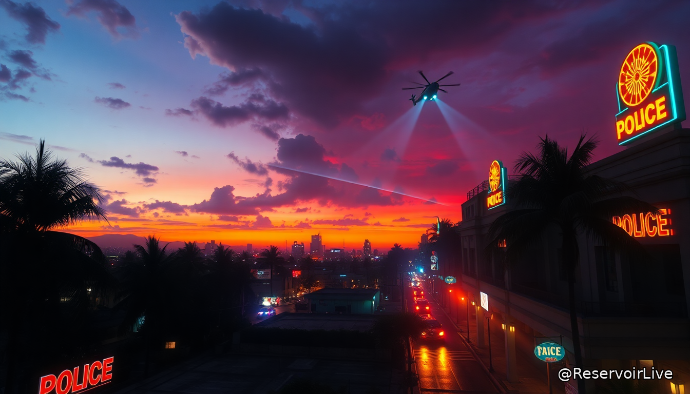 Capture d'écran du gameplay de GTA 6 présentée en exclusivité sur Netflix par Rockstar Games