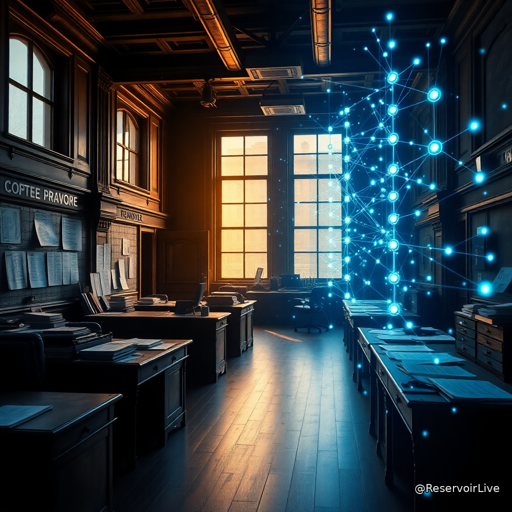 Illustration symbolisant la régulation SEC de la blockchain et de la tokenisation des actifs financiers