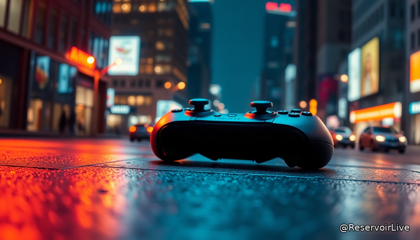 Logo de GTA 6 avec représentation visuelle du stick L3 et contrôles de manette