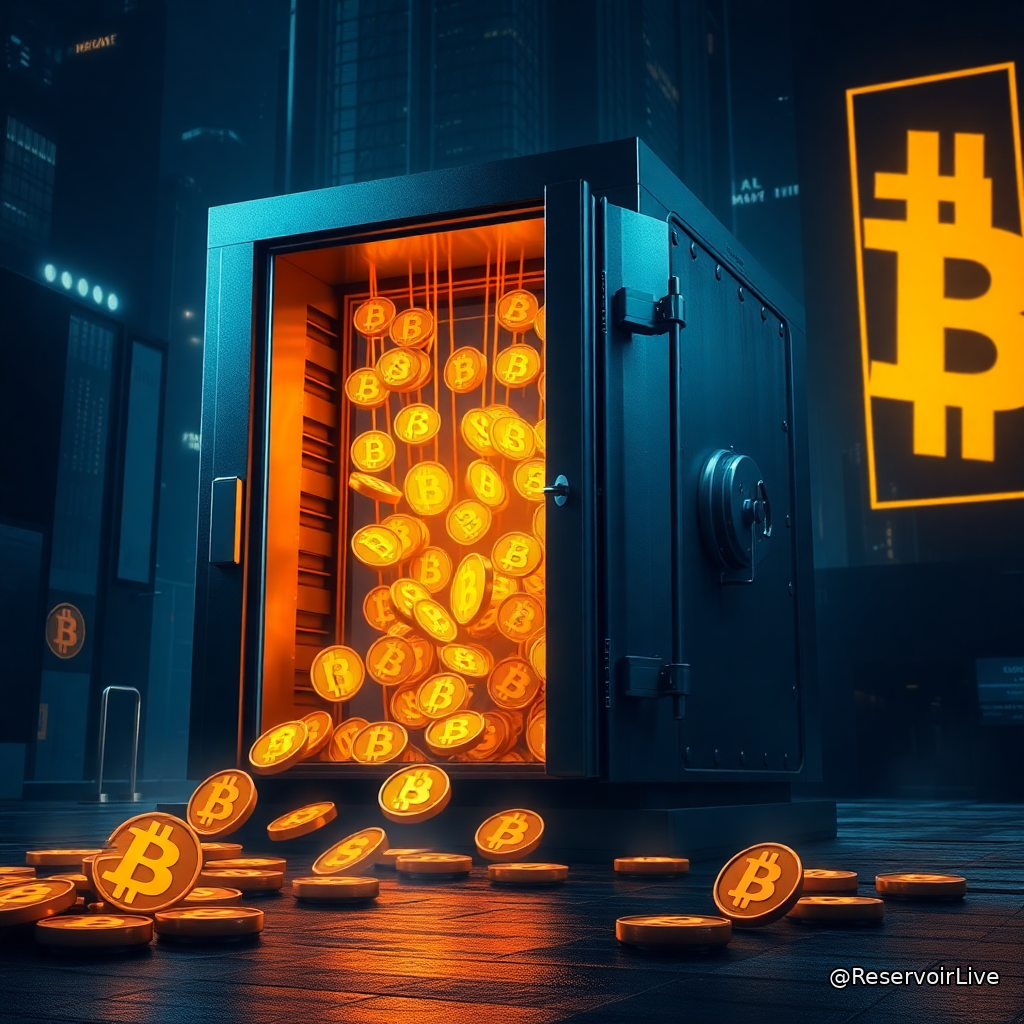 Illustration conceptuelle d'une brèche de sécurité sur le Liquid Network avec symbole Bitcoin