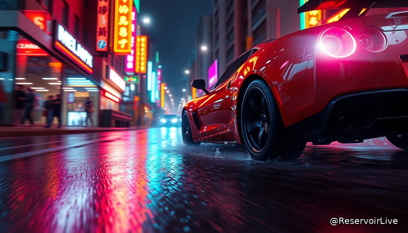 Illustration de véhicule GTA 6 montrant la mécanique de conduite entre réalisme et accessibilité