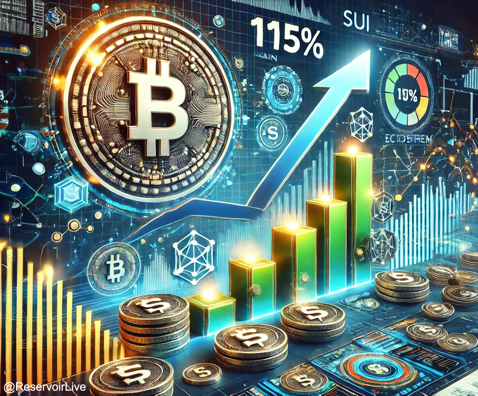 SUI enregistre une hausse de 115 % en septembre grâce à la croissance de son écosystème